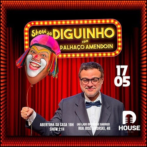 Show Diguinho Coruja Stand Up na DHouse Curitiba