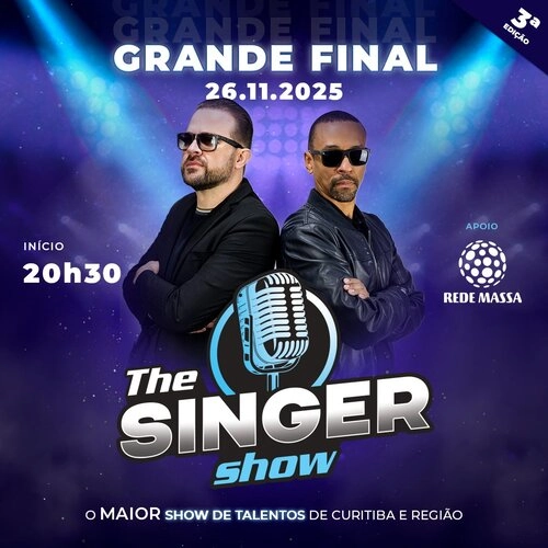 The Singer Show – 3ª Edição 2025 Prepare-se para viver a emoção do maior show de talentos de Curitiba e região! O The Singer Show chega à sua 3ª edição trazendo cantores amadores e semiprofissionais de todo o Brasil para o palco da DHouse Curitiba, em uma competição vibrante e cheia de emoção.